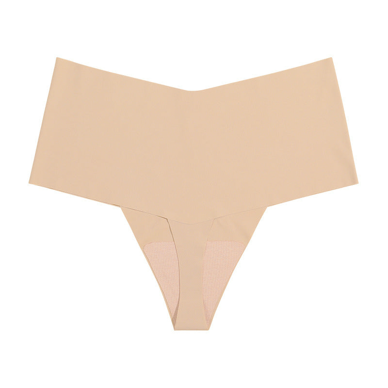 String taille haute grande taille nude