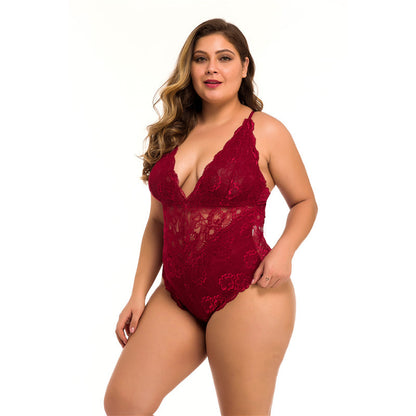 Sous vêtement body grande taille rouge