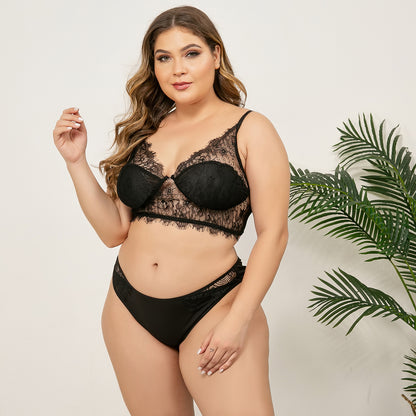 Sous vêtement  grande taille noir pour femme  