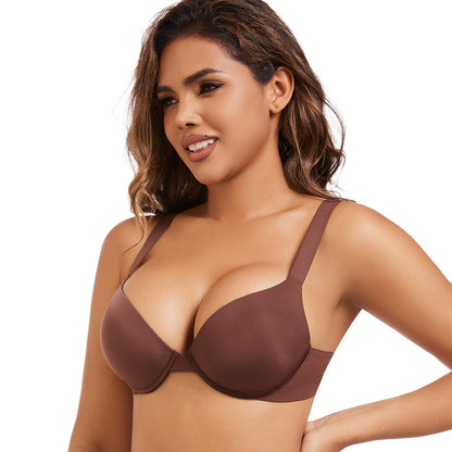 Soutien gorge grande taille marron