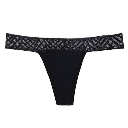 String dentelle grande taille noir